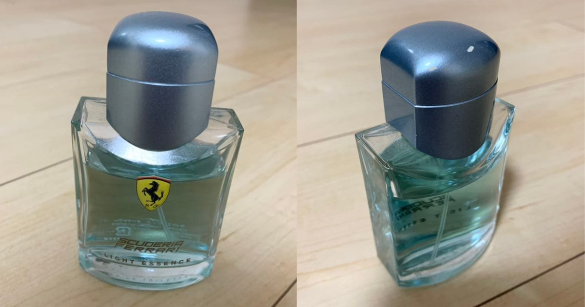 メルカリで980円で売れた使いかけのFerrariの香水