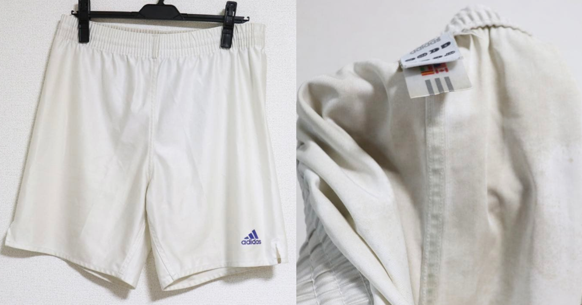 メルカリで500円で売れた使用感と汚れのあるadidasのサッカーウェア