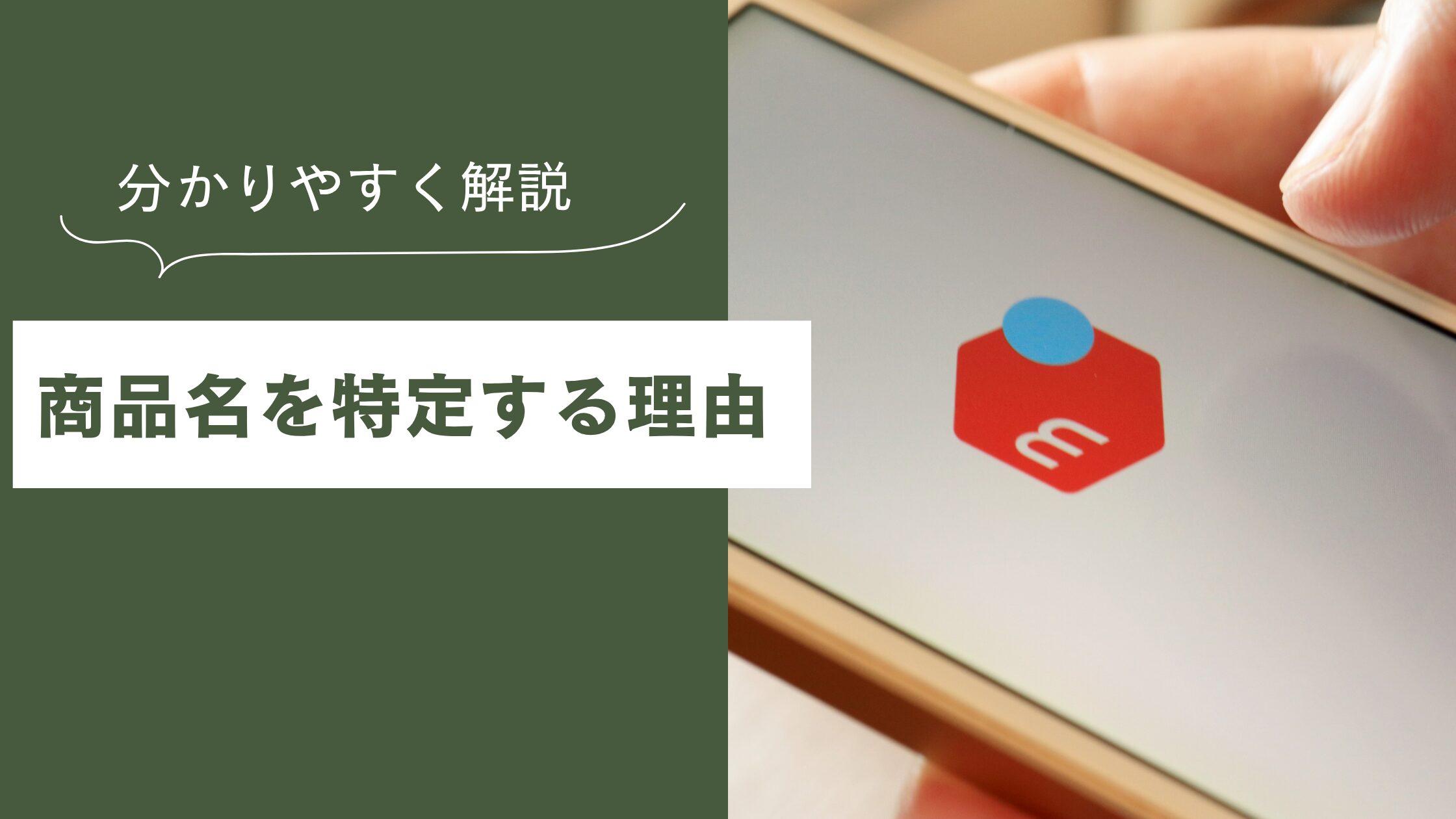 正式な商品名を特定する最大の理由説明