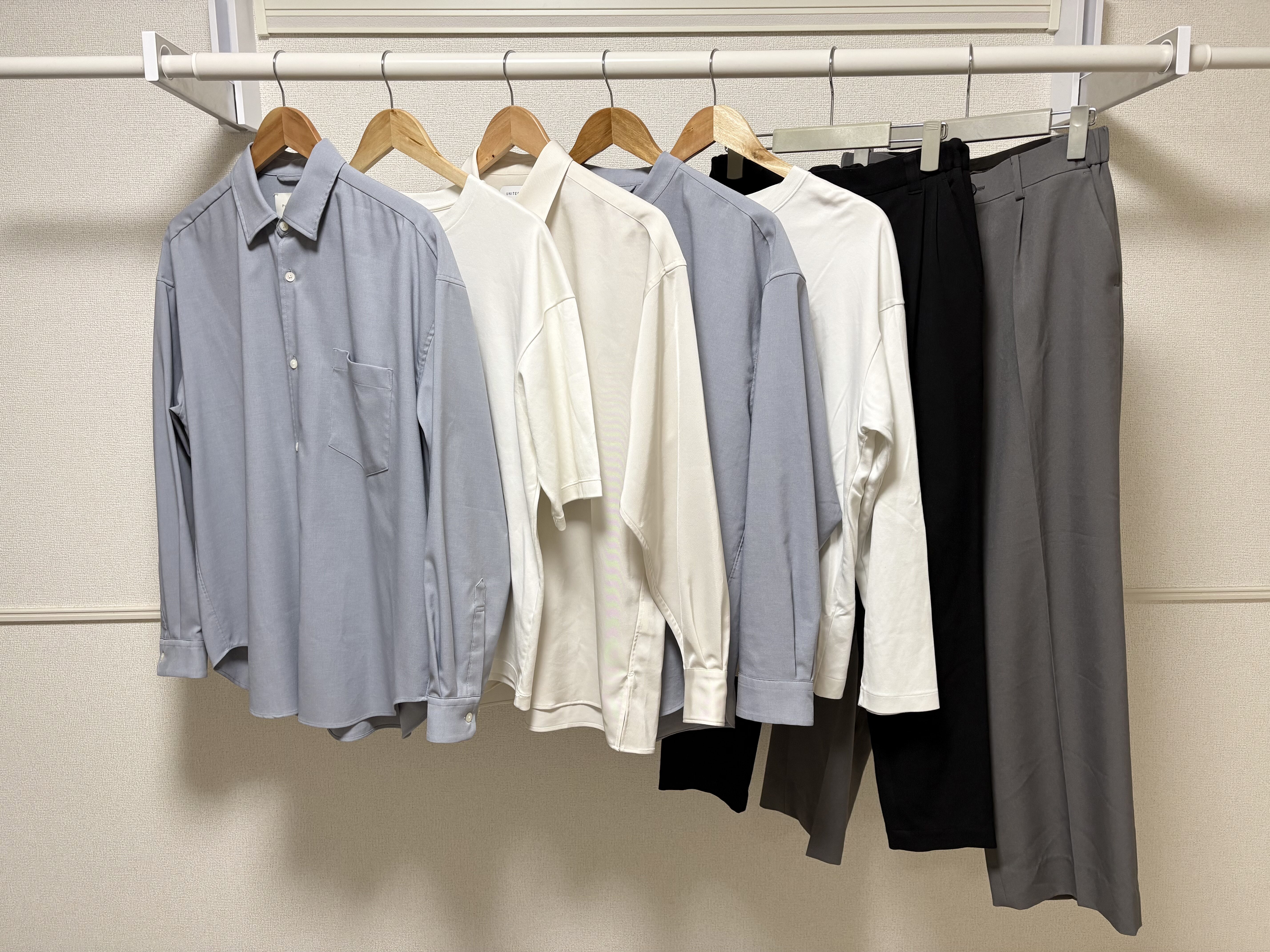ZOZOUSEDで購入して実寸を測定したトップス5点とパンツ2点
